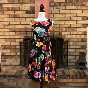 Grace Karin Floral Flare Dress